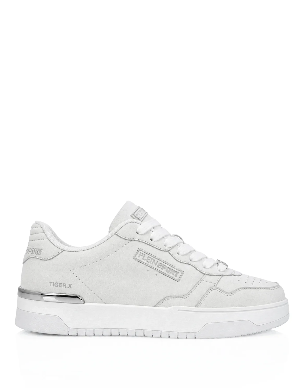 Nabuk Eco Leather Lo-Top Sneakers, цвет: Белый