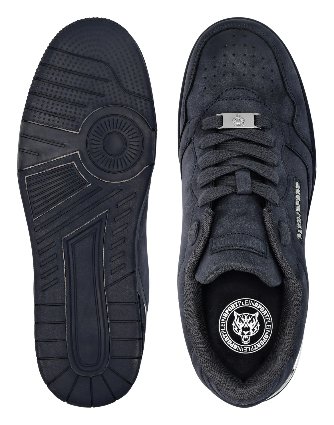 Nabuk Eco Leather Lo-Top Sneakers, цвет: Синий