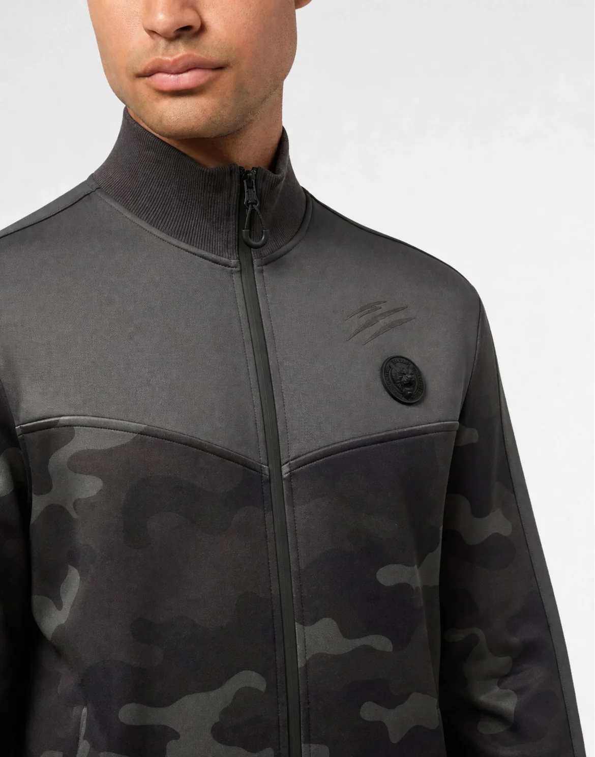 Tracksuit Jacket Camouflage, цвет: Серый