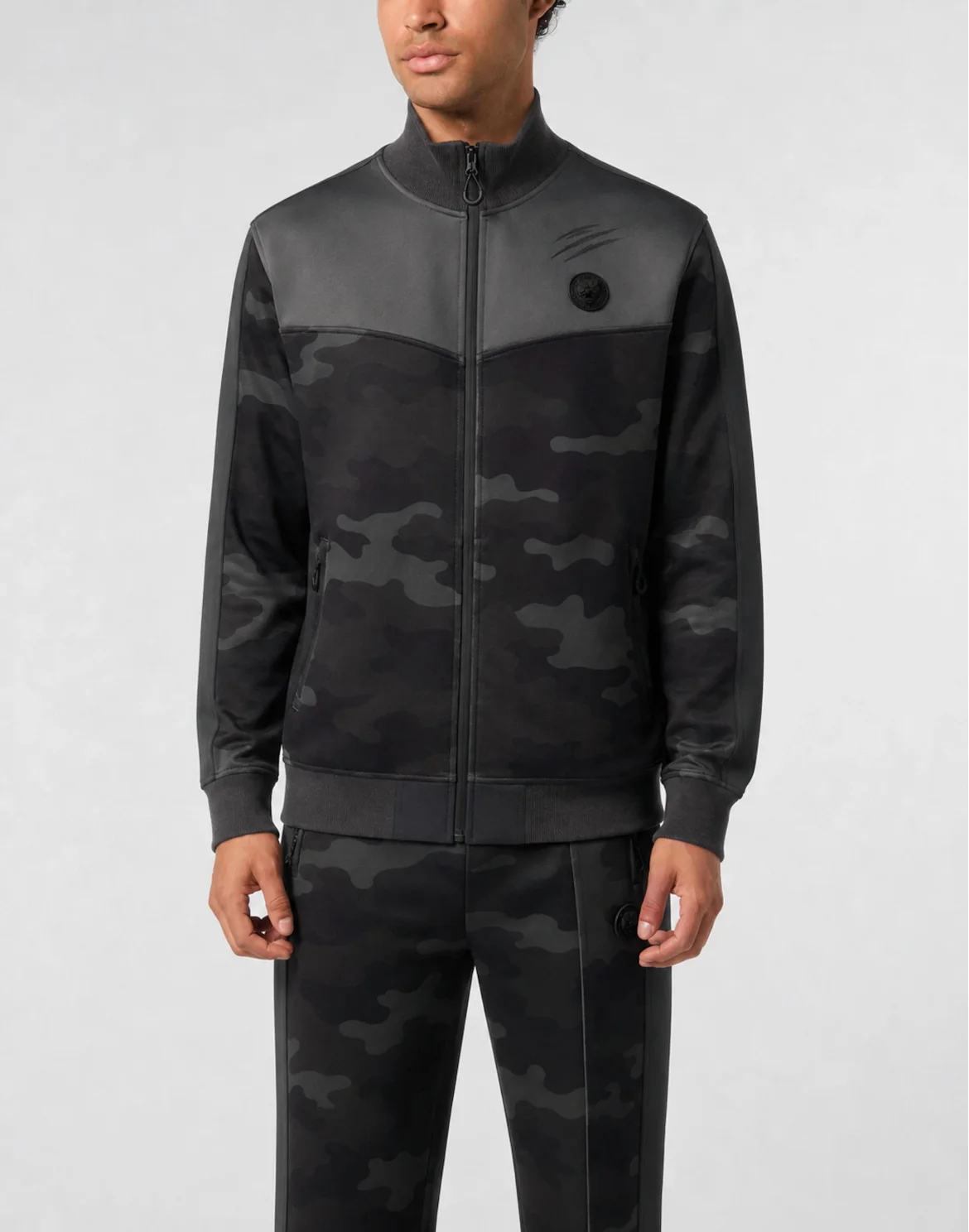 Tracksuit Jacket Camouflage, цвет: Серый