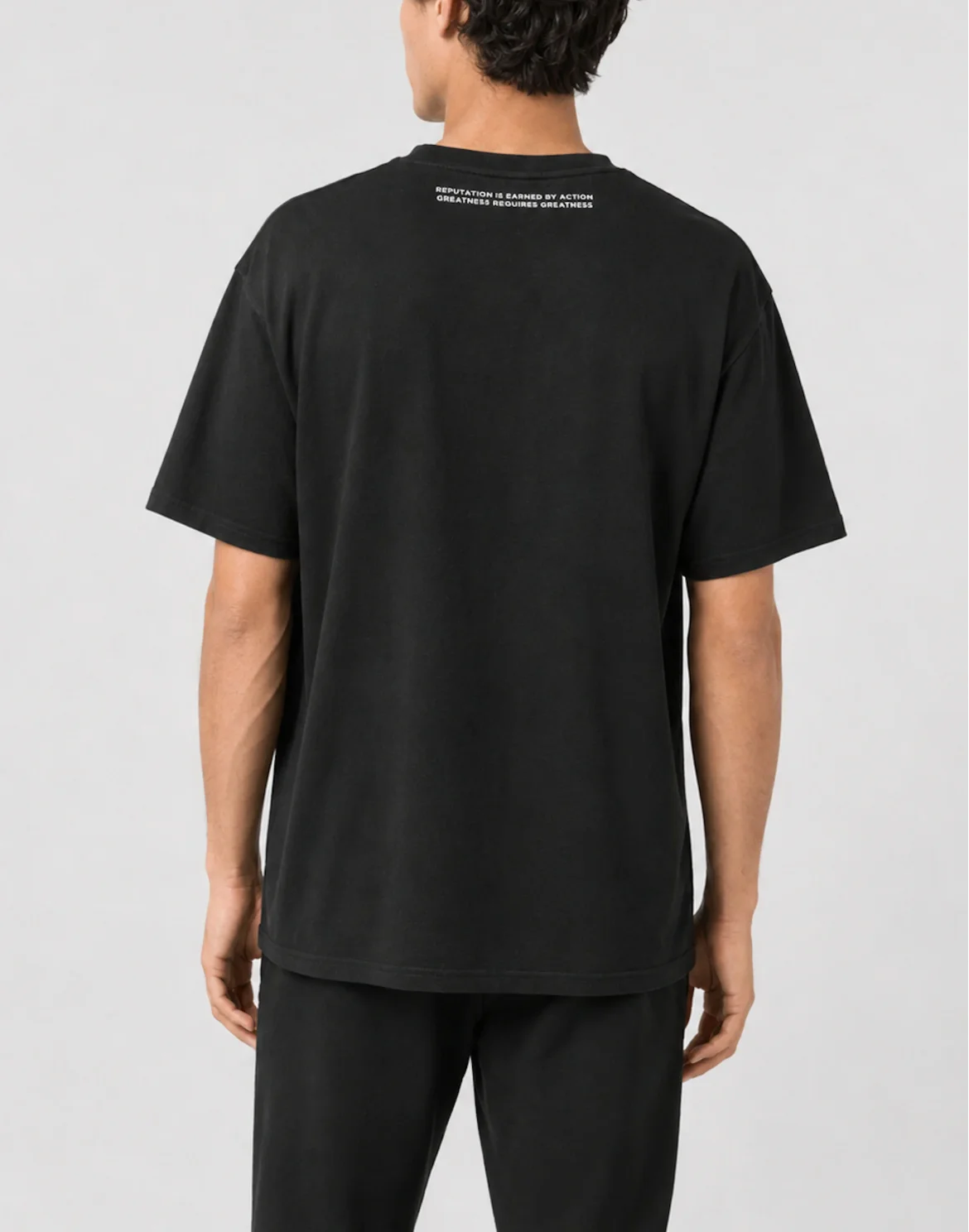 Round Neck T-Shirt Basic, цвет: Черный