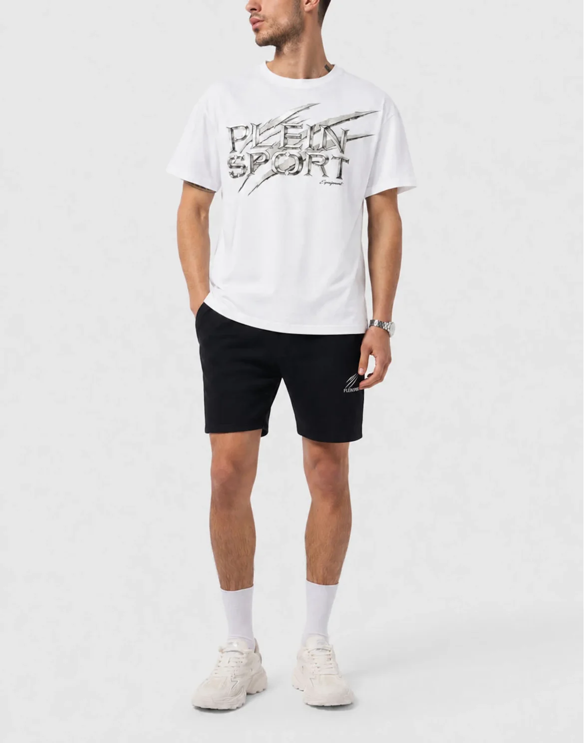 Round Neck T-Shirt Stone Logo, цвет: Белый