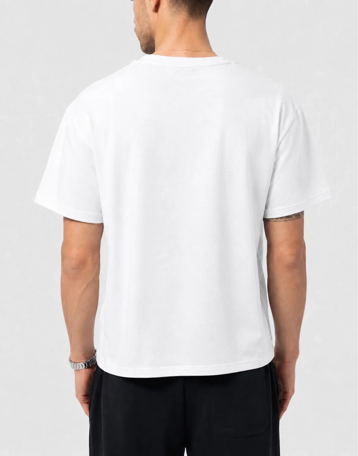 Round Neck T-Shirt Stone Logo, цвет: Белый