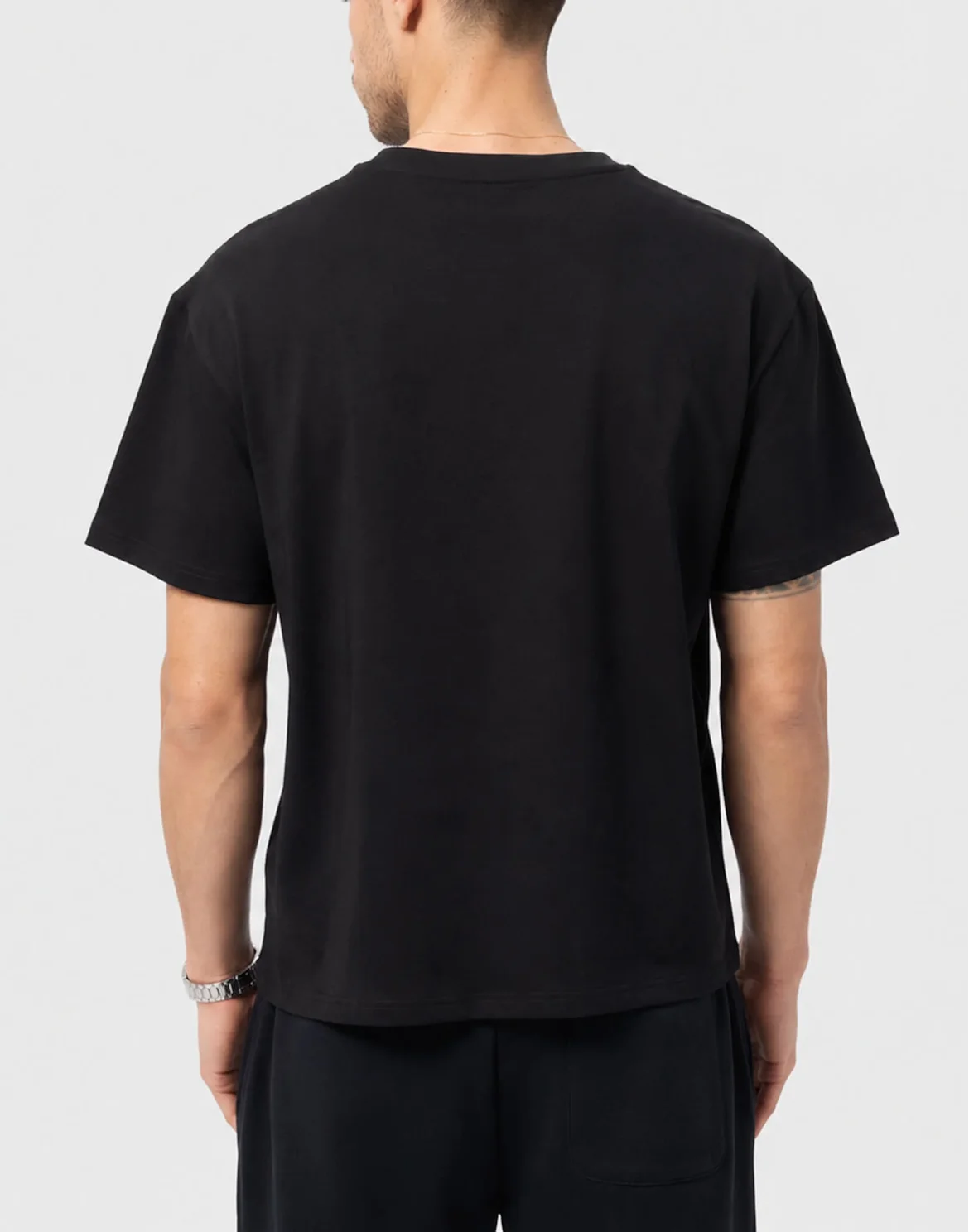 Round Neck T-Shirt Stone Logo, цвет: Черный