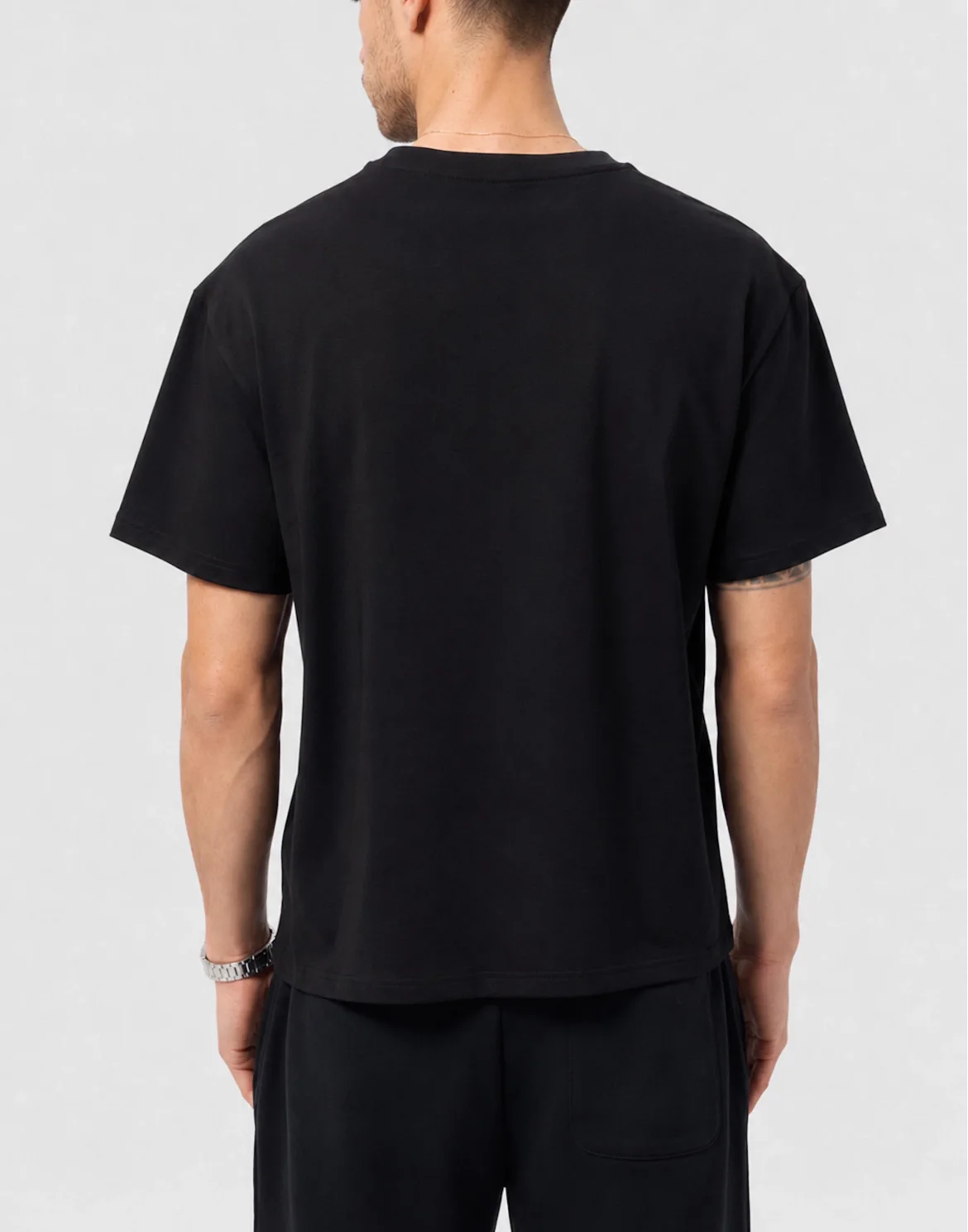 Round Neck T-Shirt Tiger Golden Scratch, цвет: Черный