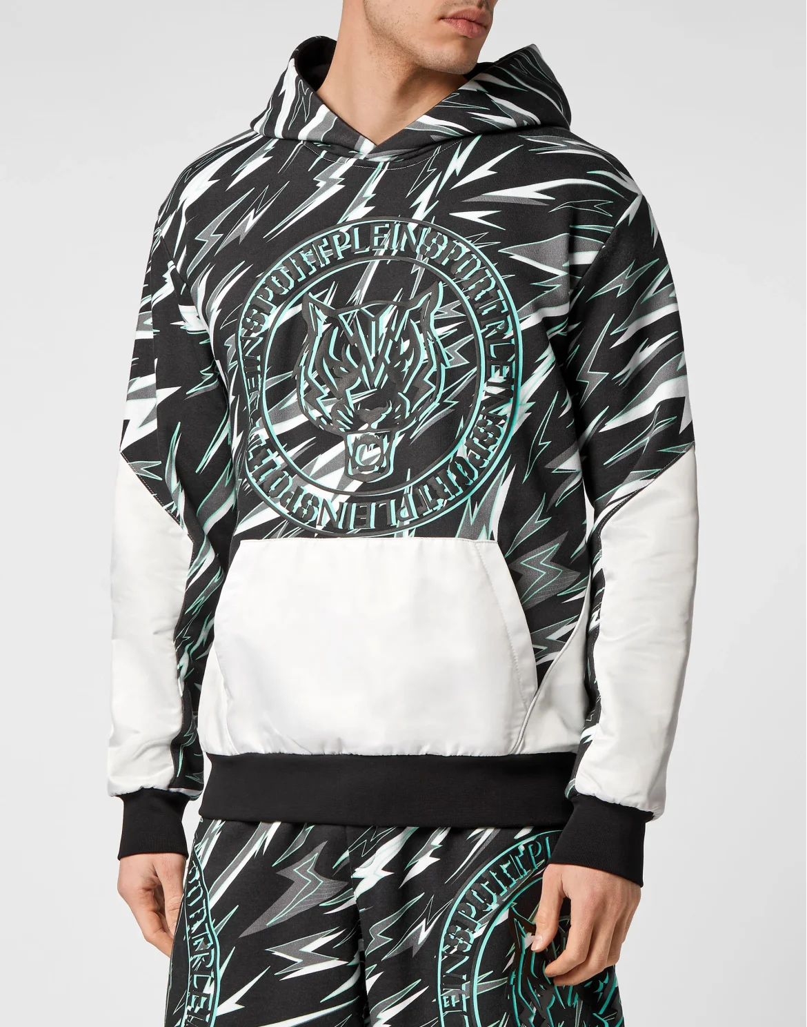 Hoodie Sweatshirt Tiger, цвет: Черный