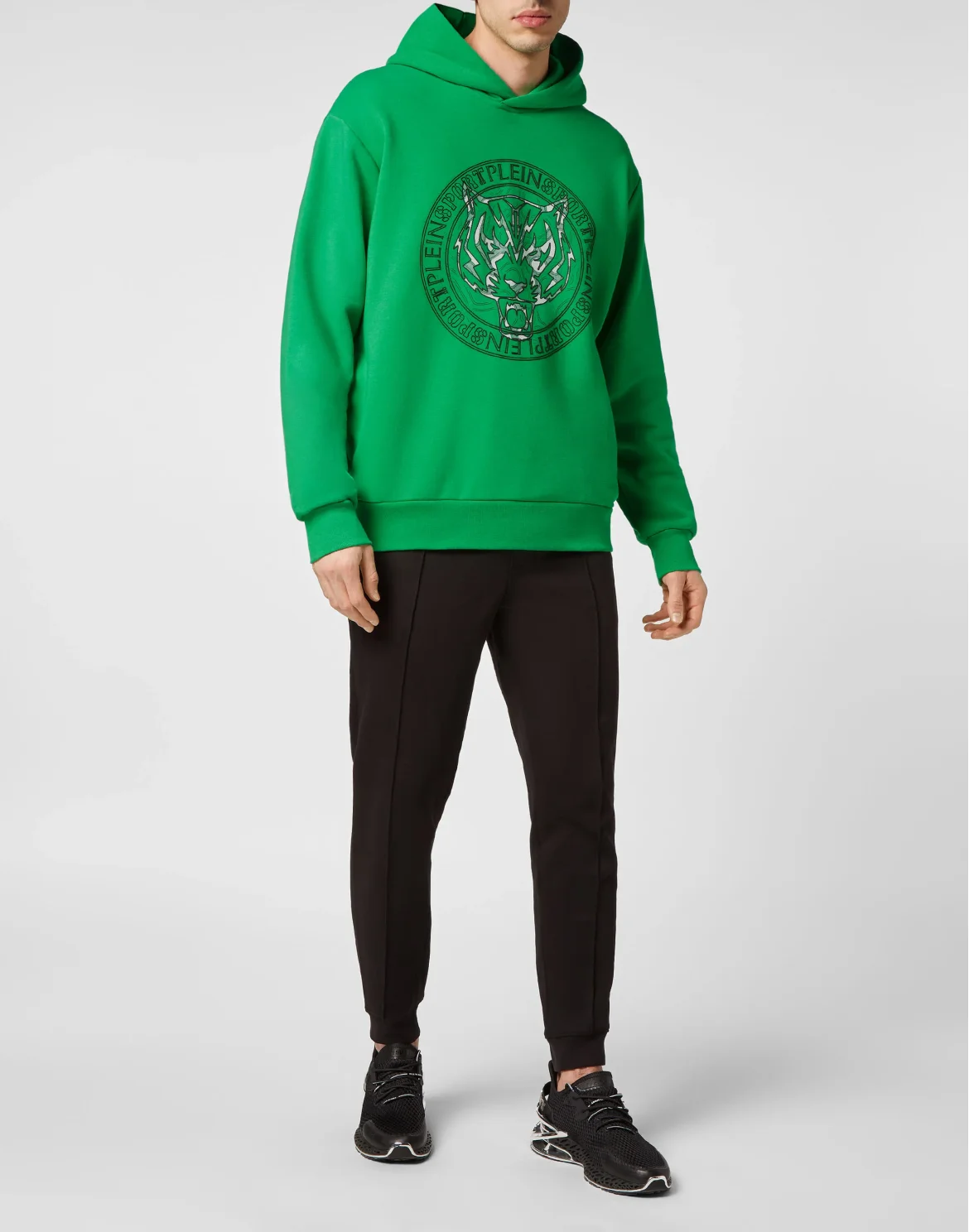 Hoodie Sweatshirt Tiger, цвет: Зеленый