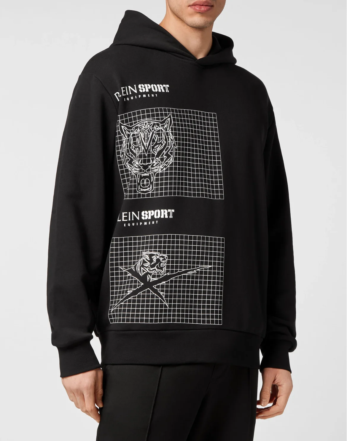 Hoodie Sweatshirt Tiger, цвет: Черный