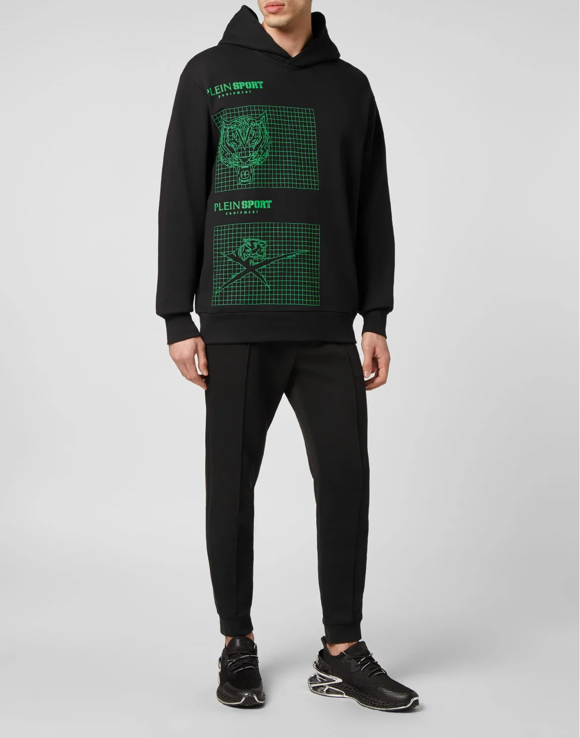 Hoodie Sweatshirt Tiger, цвет: Зеленый