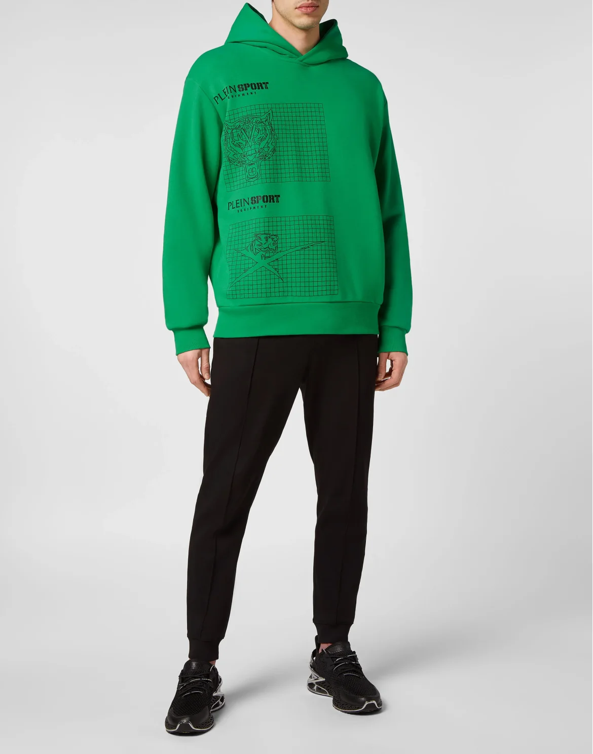 Hoodie Sweatshirt Tiger, цвет: Зеленый
