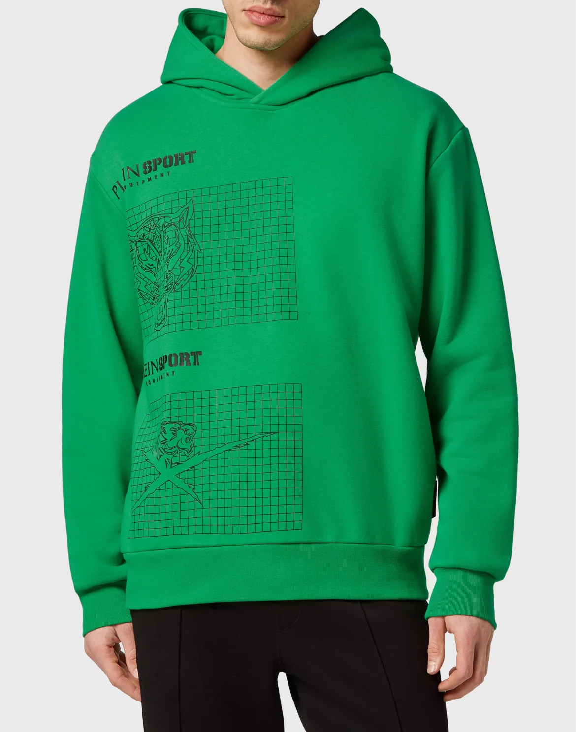 Hoodie Sweatshirt Tiger, цвет: Зеленый