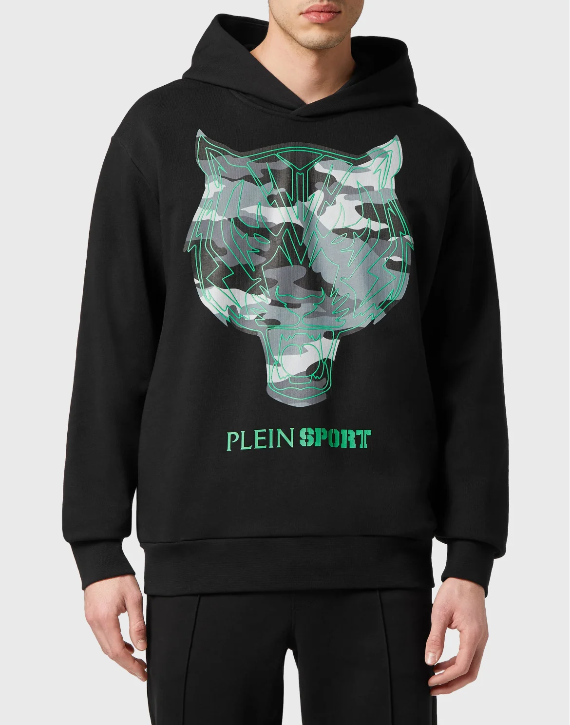 Hoodie Sweatshirt Tiger, цвет: Зеленый