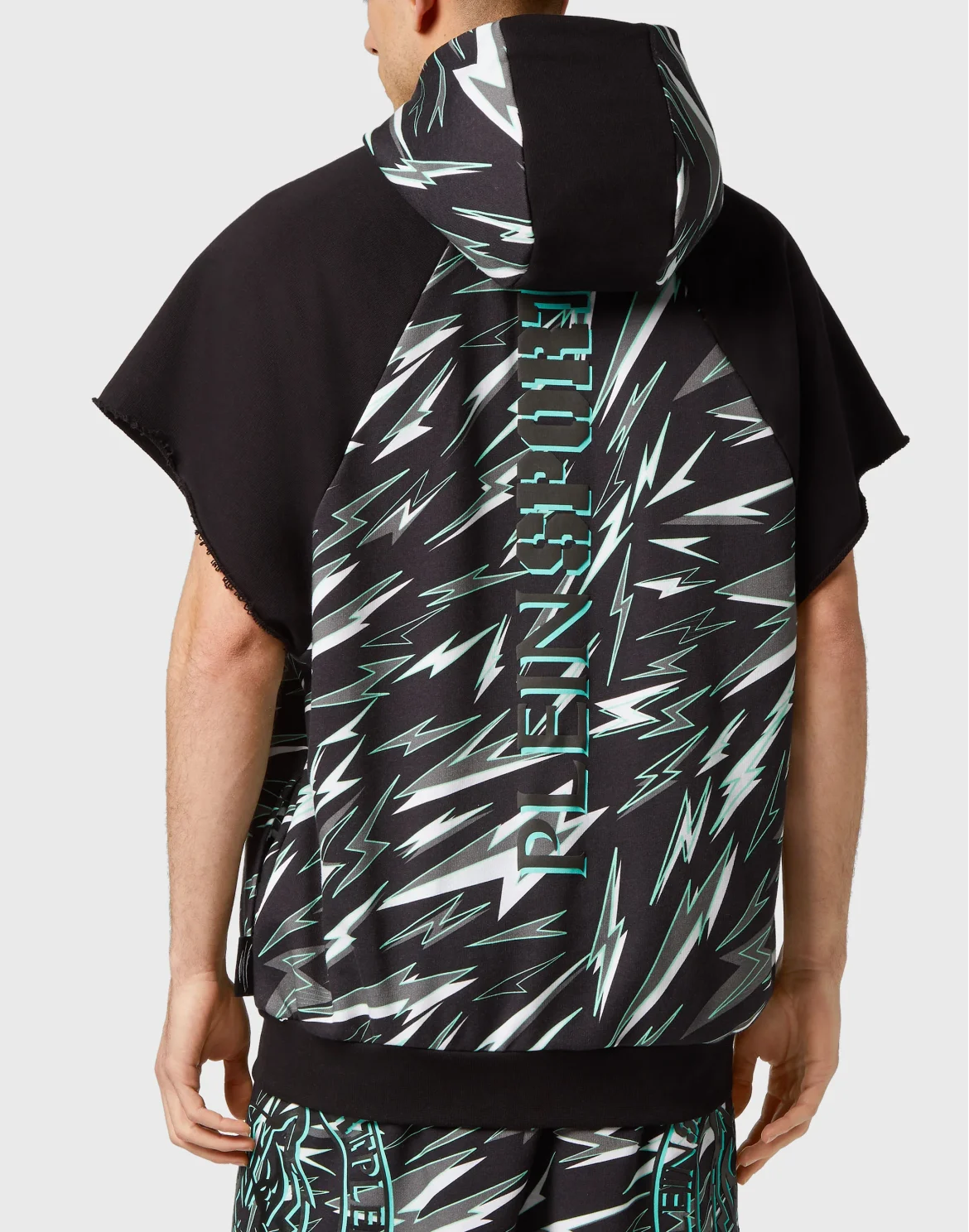 Sleeveless Hoodie Sweatshirt Tiger, цвет: Черный