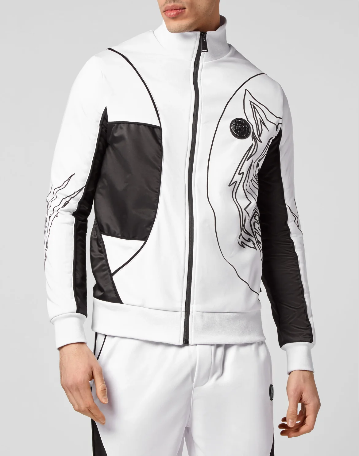 Jogging Tracksuit:Top/Trousers Tiger, цвет: Черный