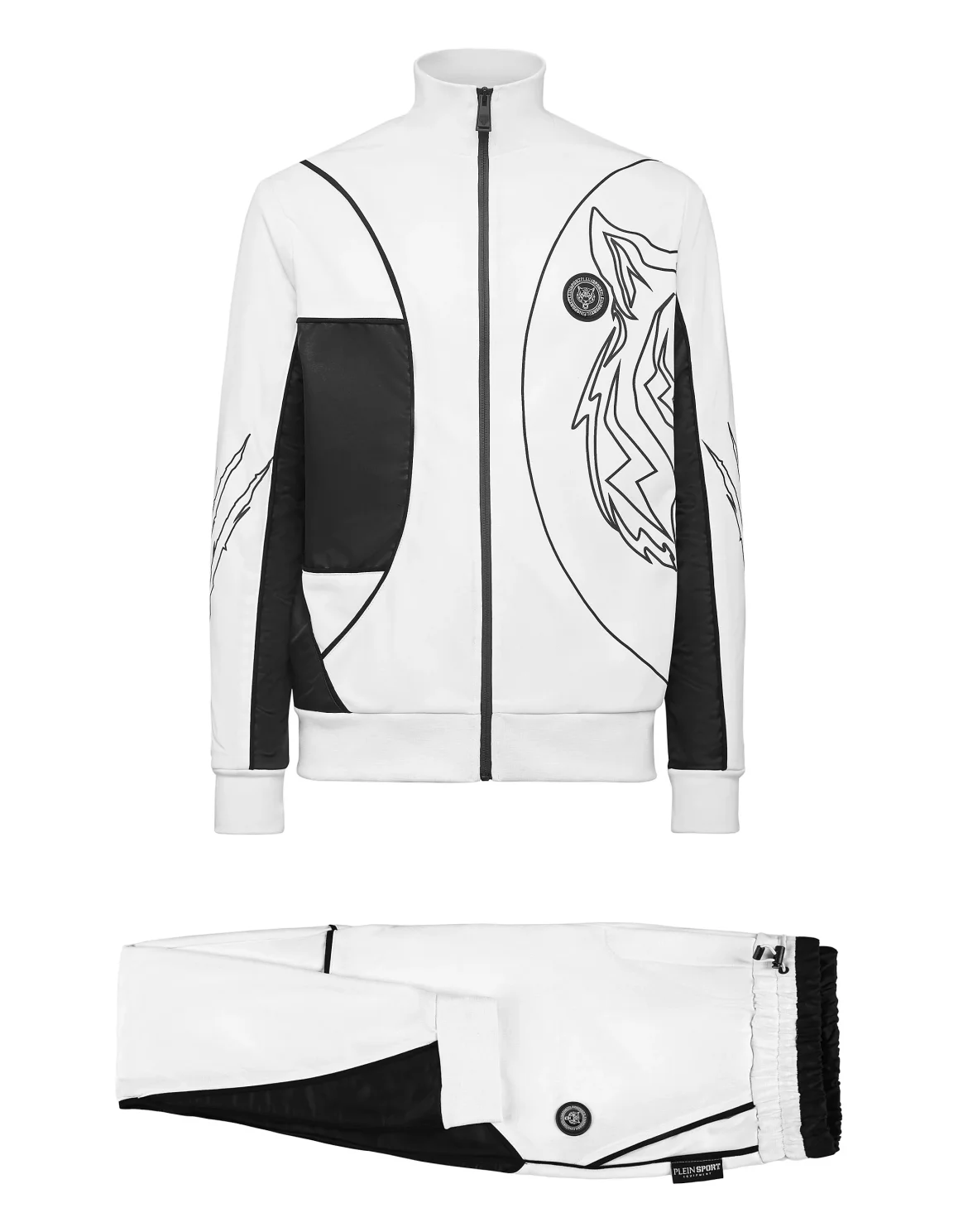 Jogging Tracksuit:Top/Trousers Tiger, цвет: Черный
