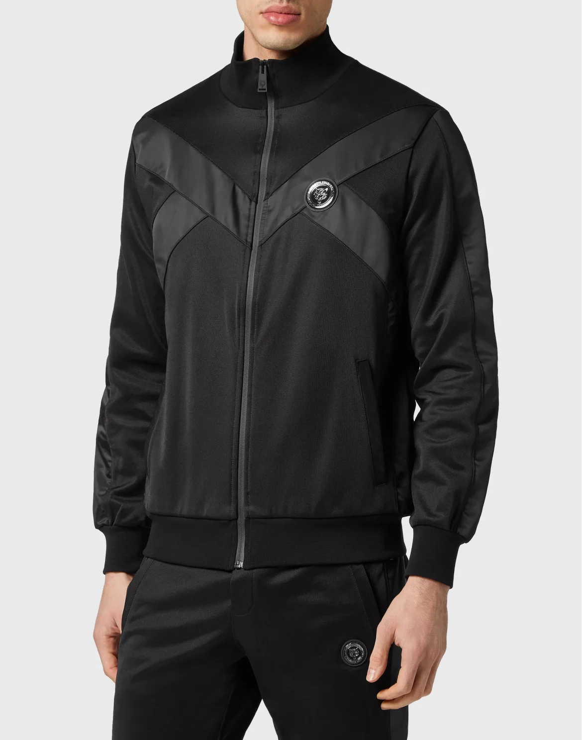 Jogging Tracksuit:Top/Trousers Tiger, цвет: Черный