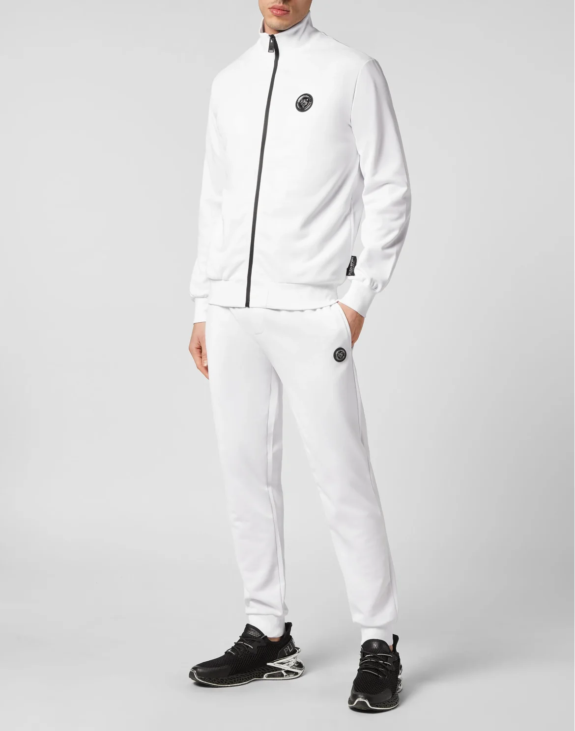 Jogging Tracksuit:Top/Trousers Tiger, цвет: Черный