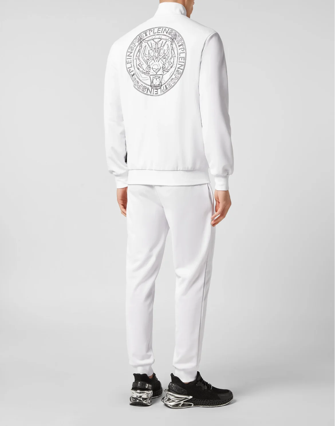 Jogging Tracksuit:Top/Trousers Tiger, цвет: Черный