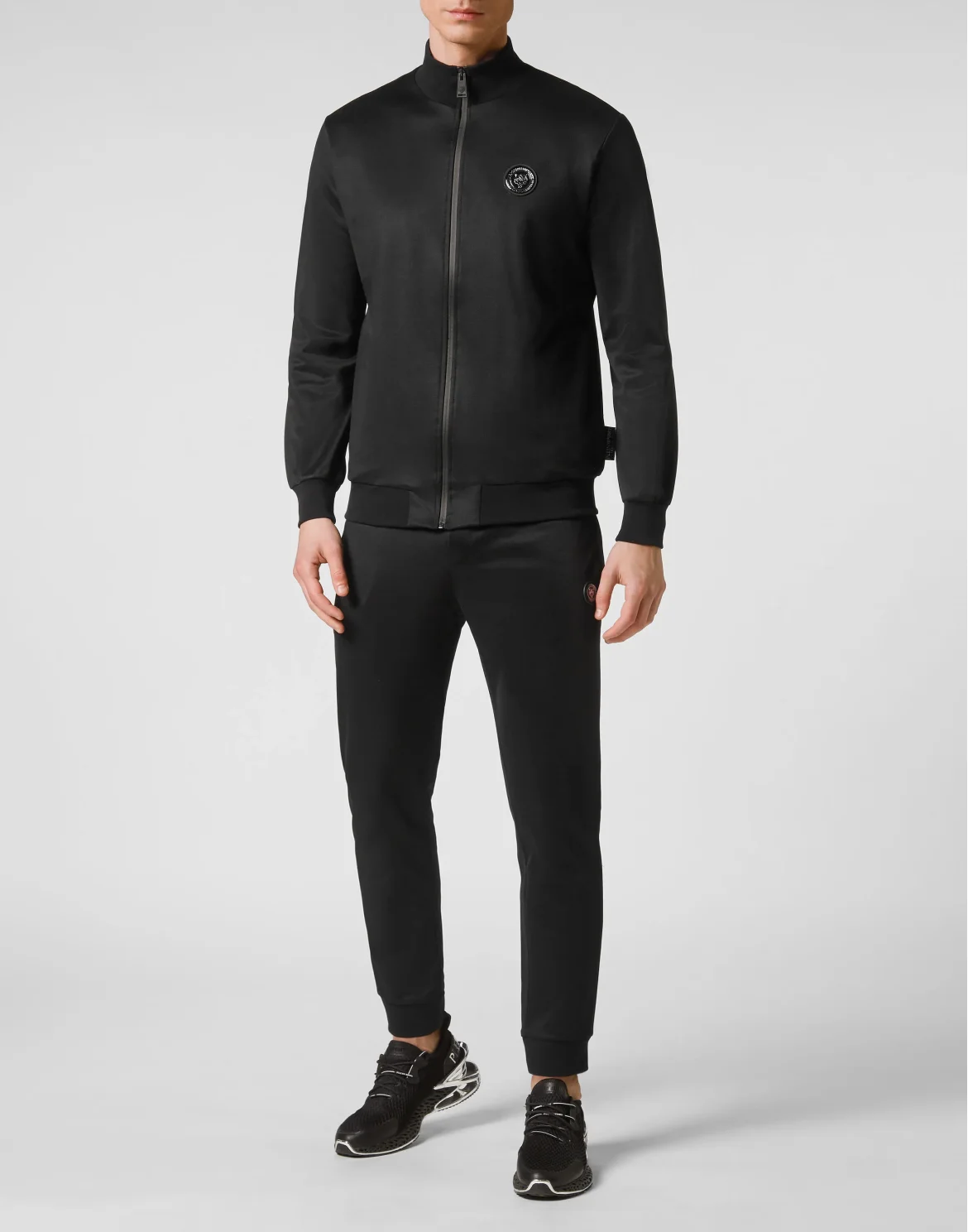 Jogging Tracksuit:Top/Trousers Tiger, цвет: Черный
