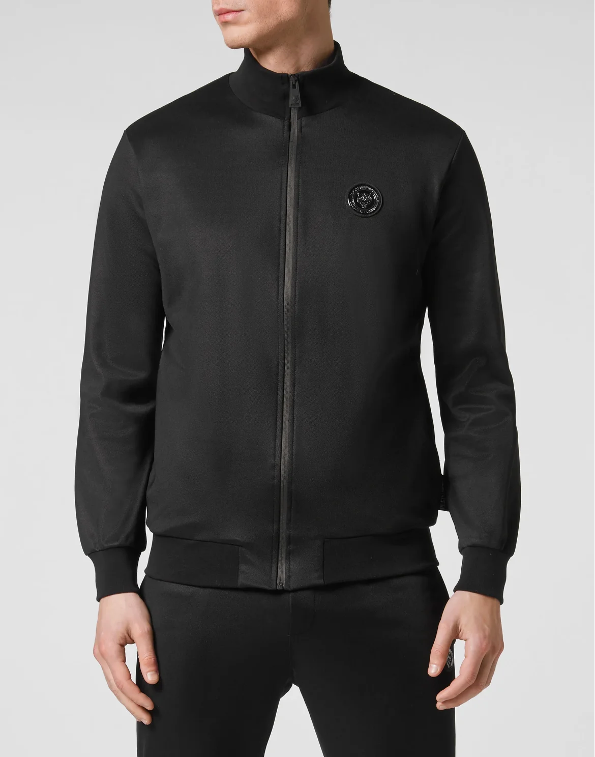Jogging Tracksuit:Top/Trousers Tiger, цвет: Черный