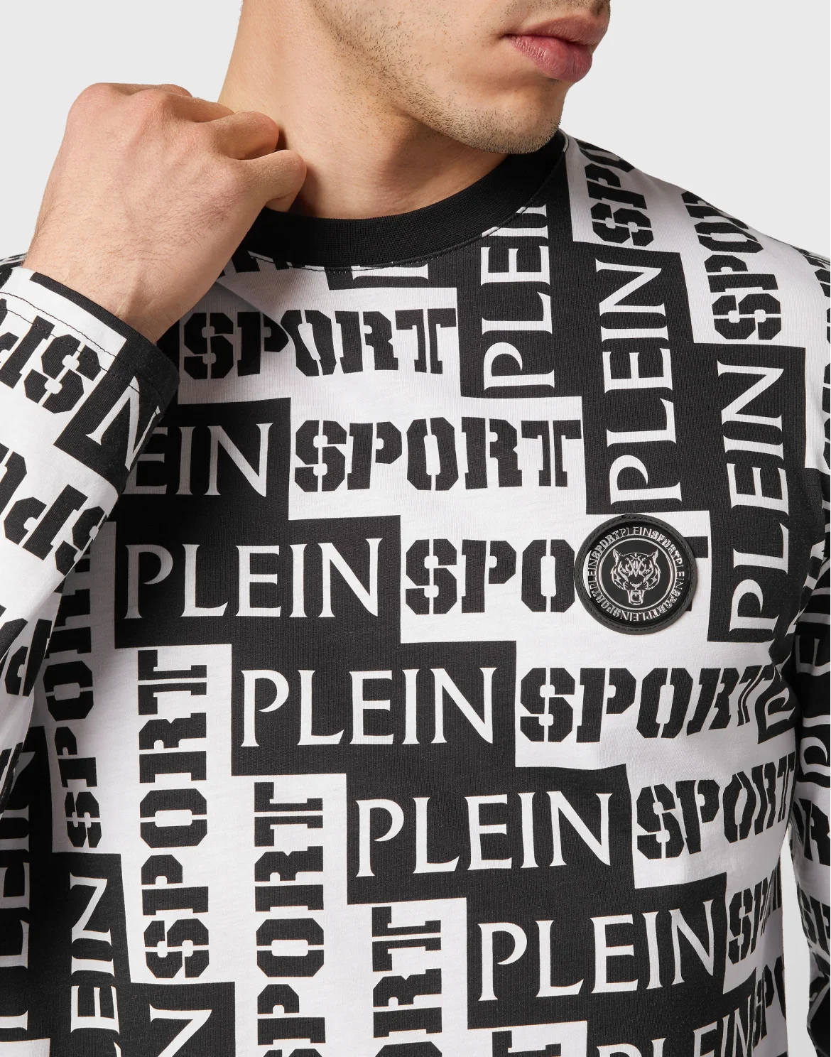 T-shirt Round Neck LS, цвет: Черный