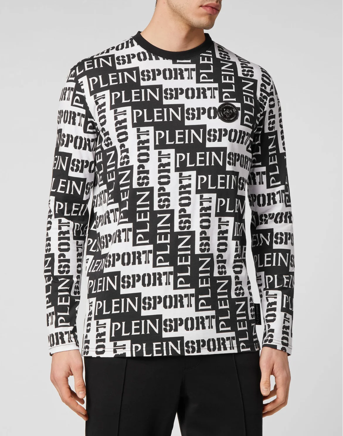 T-shirt Round Neck LS, цвет: Черный