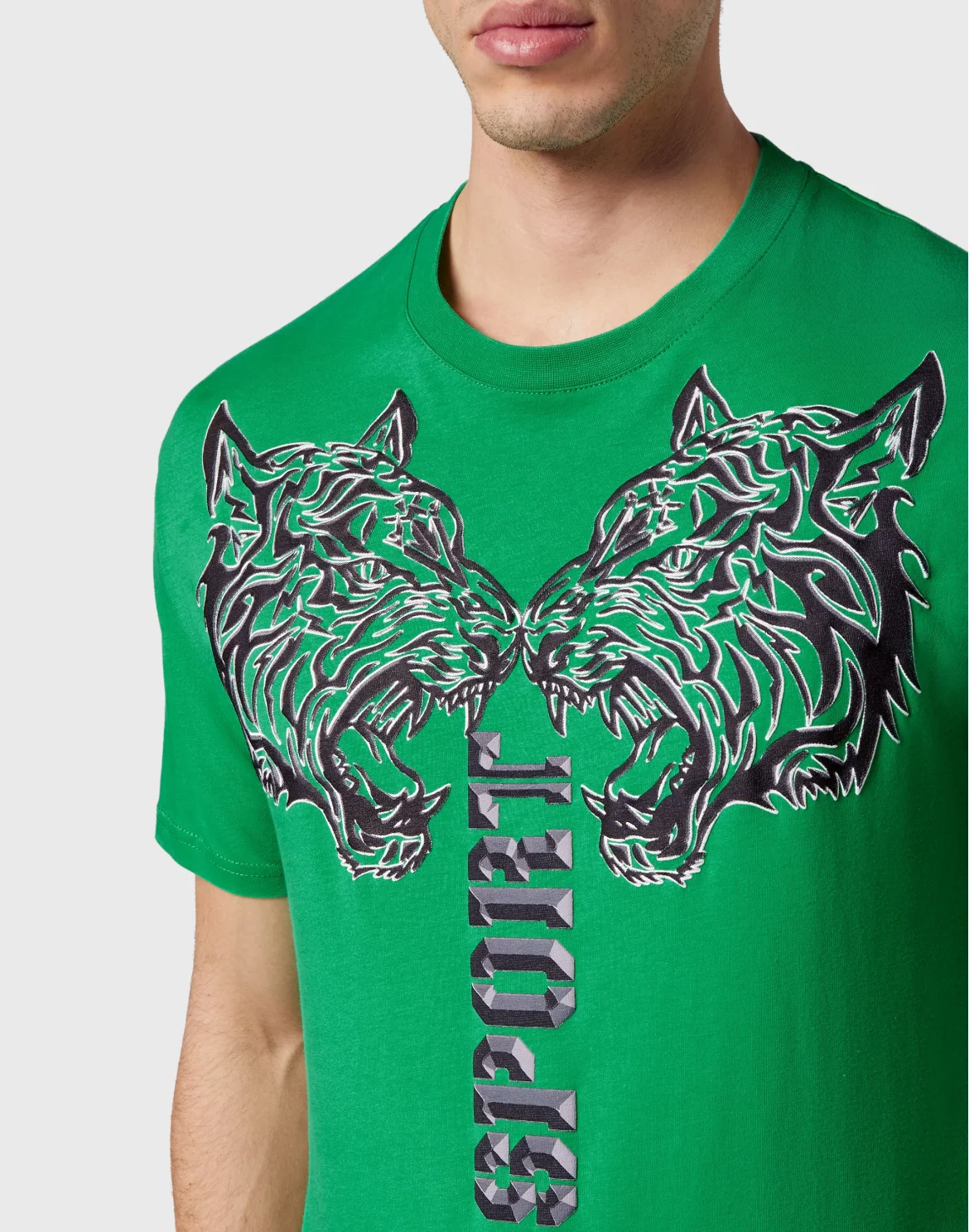 T-shirt Round Neck SS Tiger, цвет: Серый