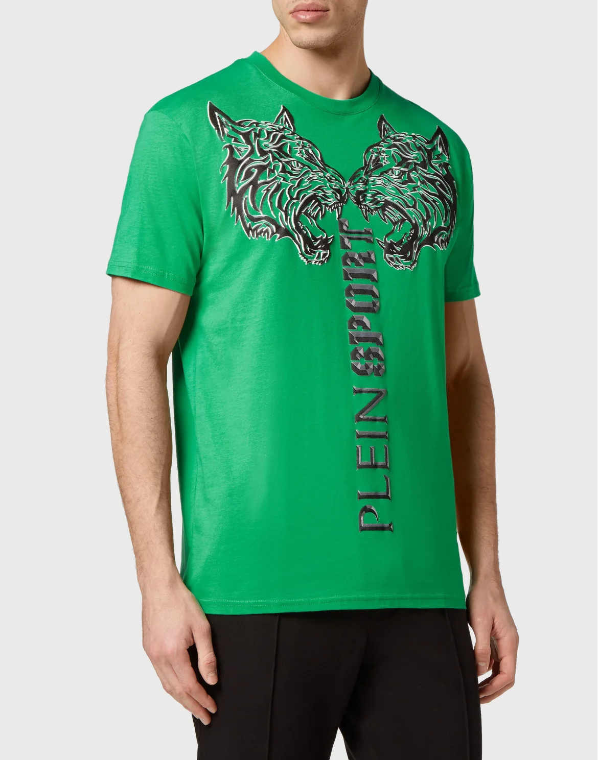 T-shirt Round Neck SS Tiger, цвет: Серый