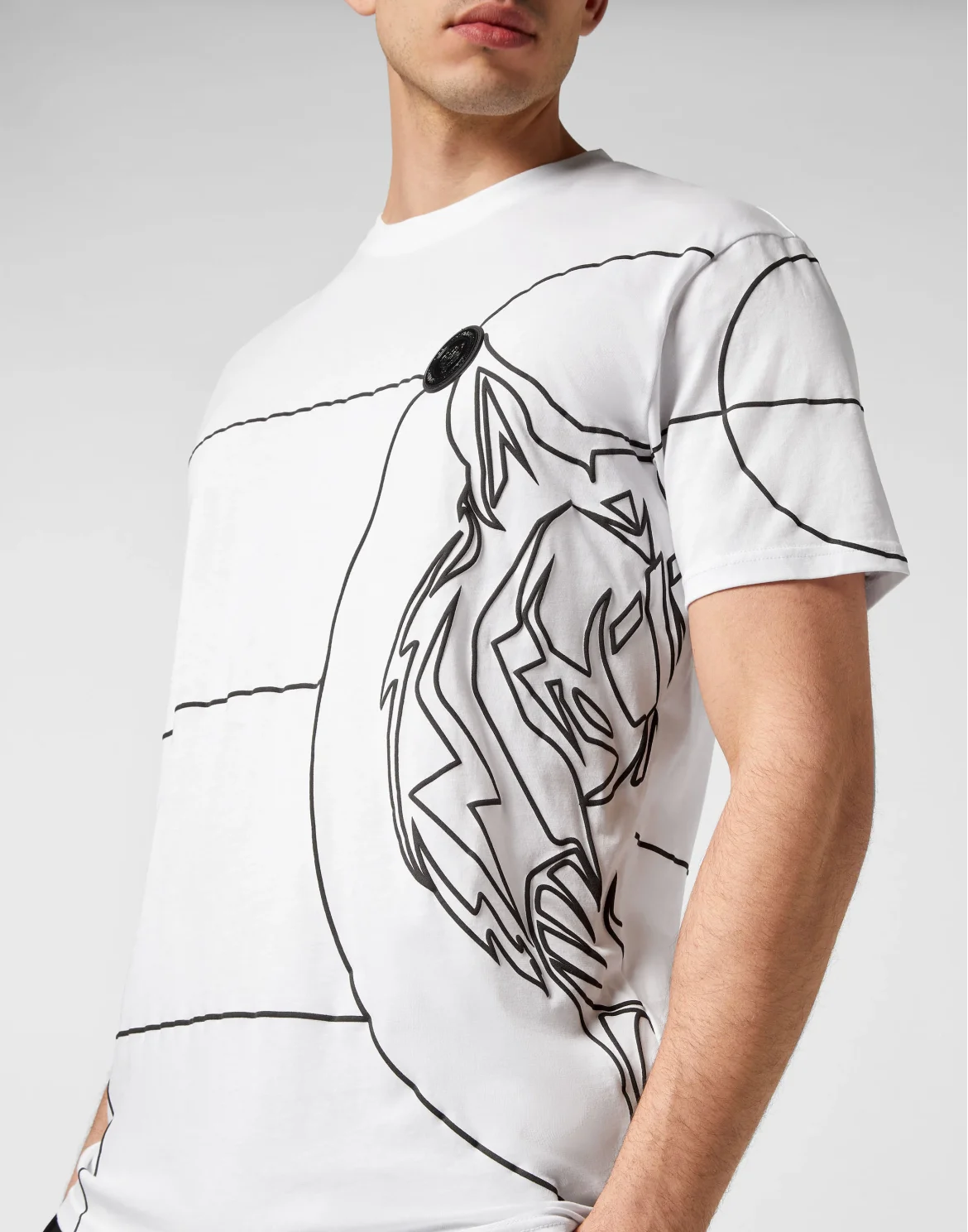 T-shirt Round Neck SS Tiger, цвет: Черный