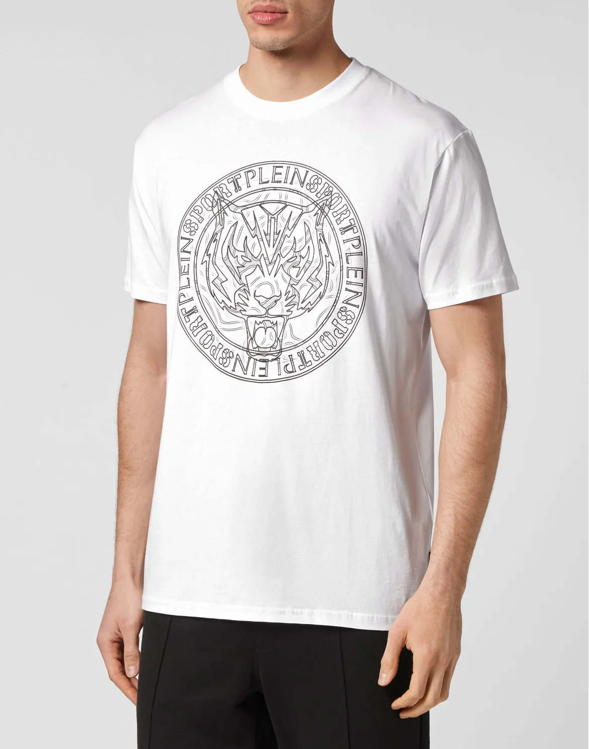 T-shirt Round Neck SS Tiger, цвет: Черный