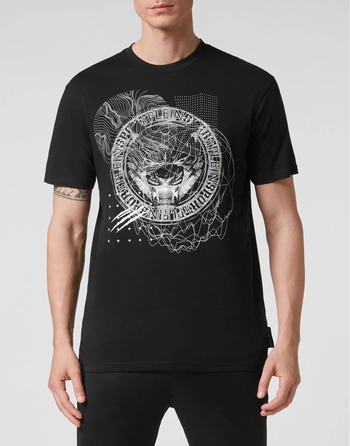 T-shirt Round Neck SS Tiger, цвет: Черный