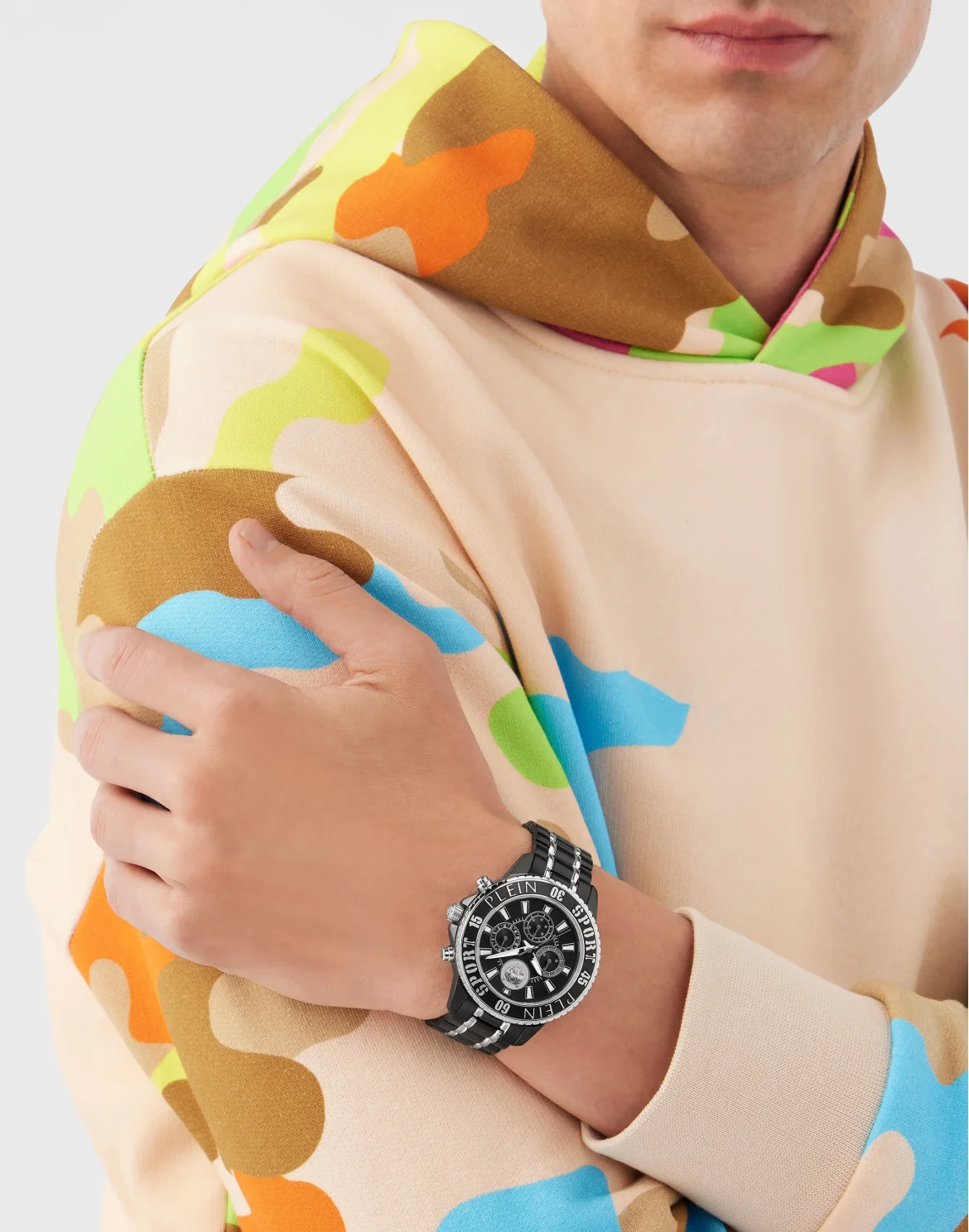 STAINLESS STEEL watch, цвет: Черный