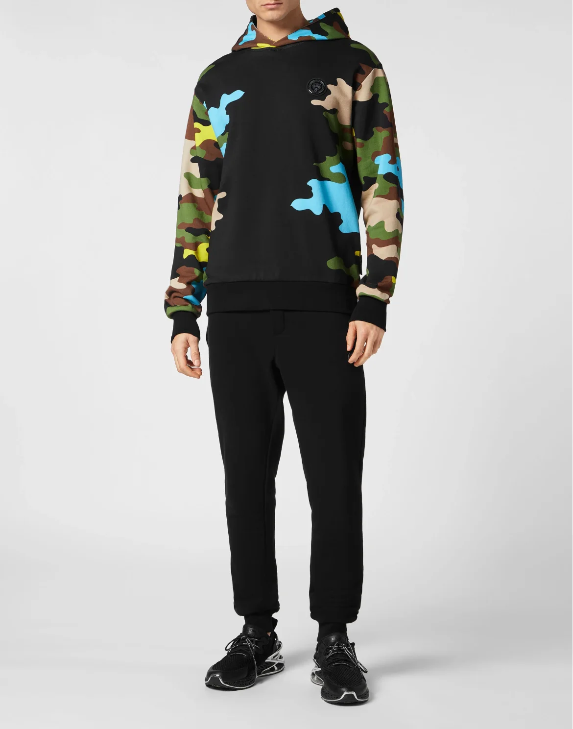 Hoodie sweatshirt Camouflage, цвет: Черный