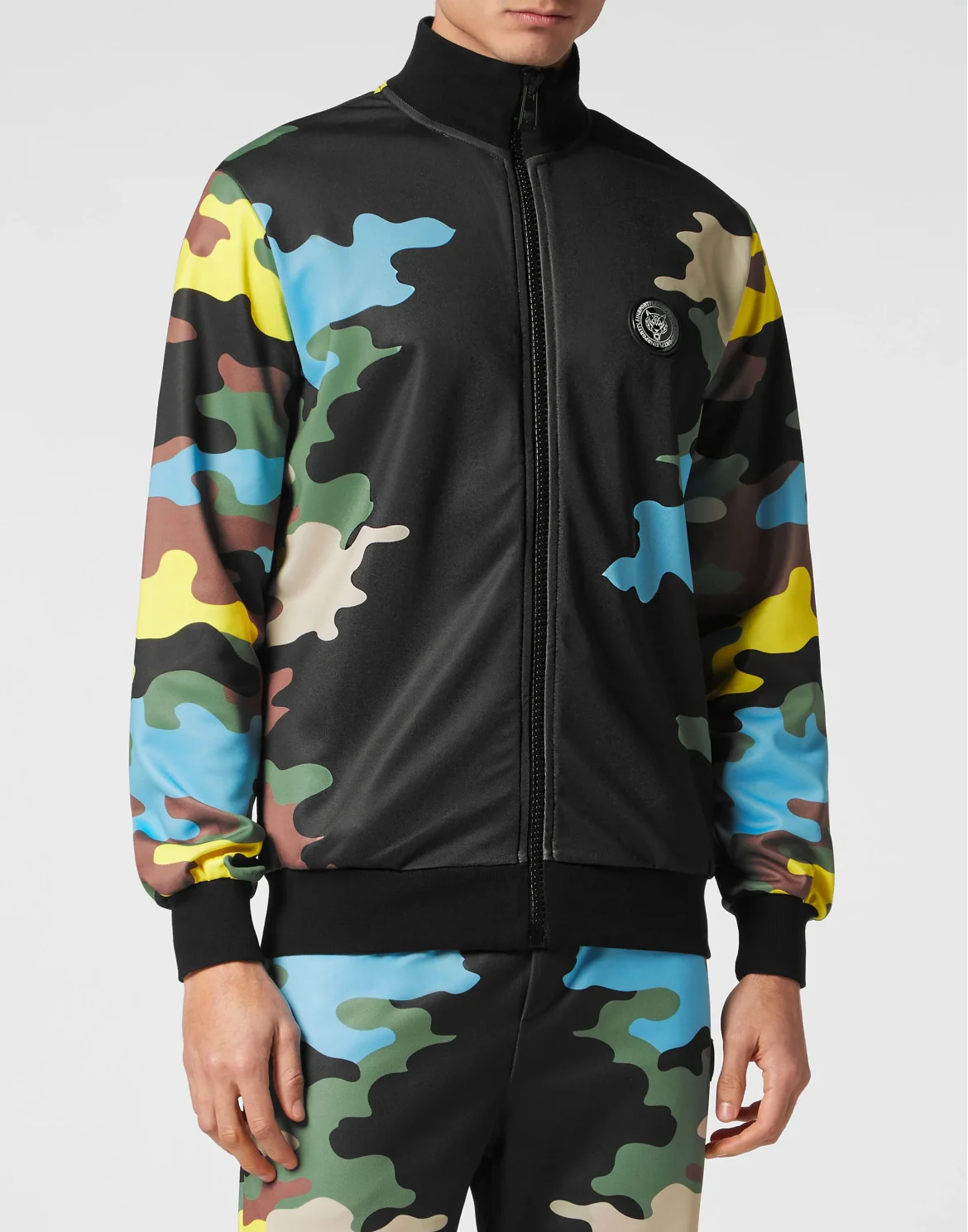 Jogging Jacket Camouflage, цвет: Черный