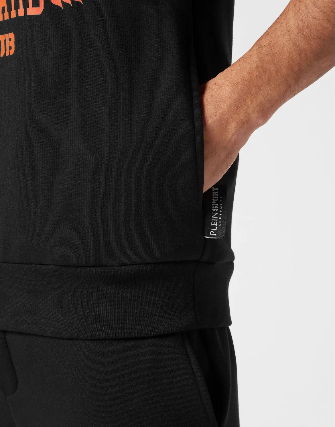 Sleeveless Hoodie sweatshirt Tiger, цвет: Черный