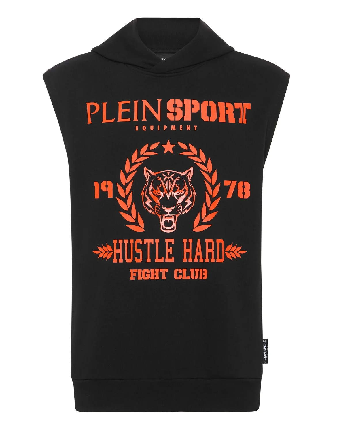 Sleeveless Hoodie sweatshirt Tiger, цвет: Черный