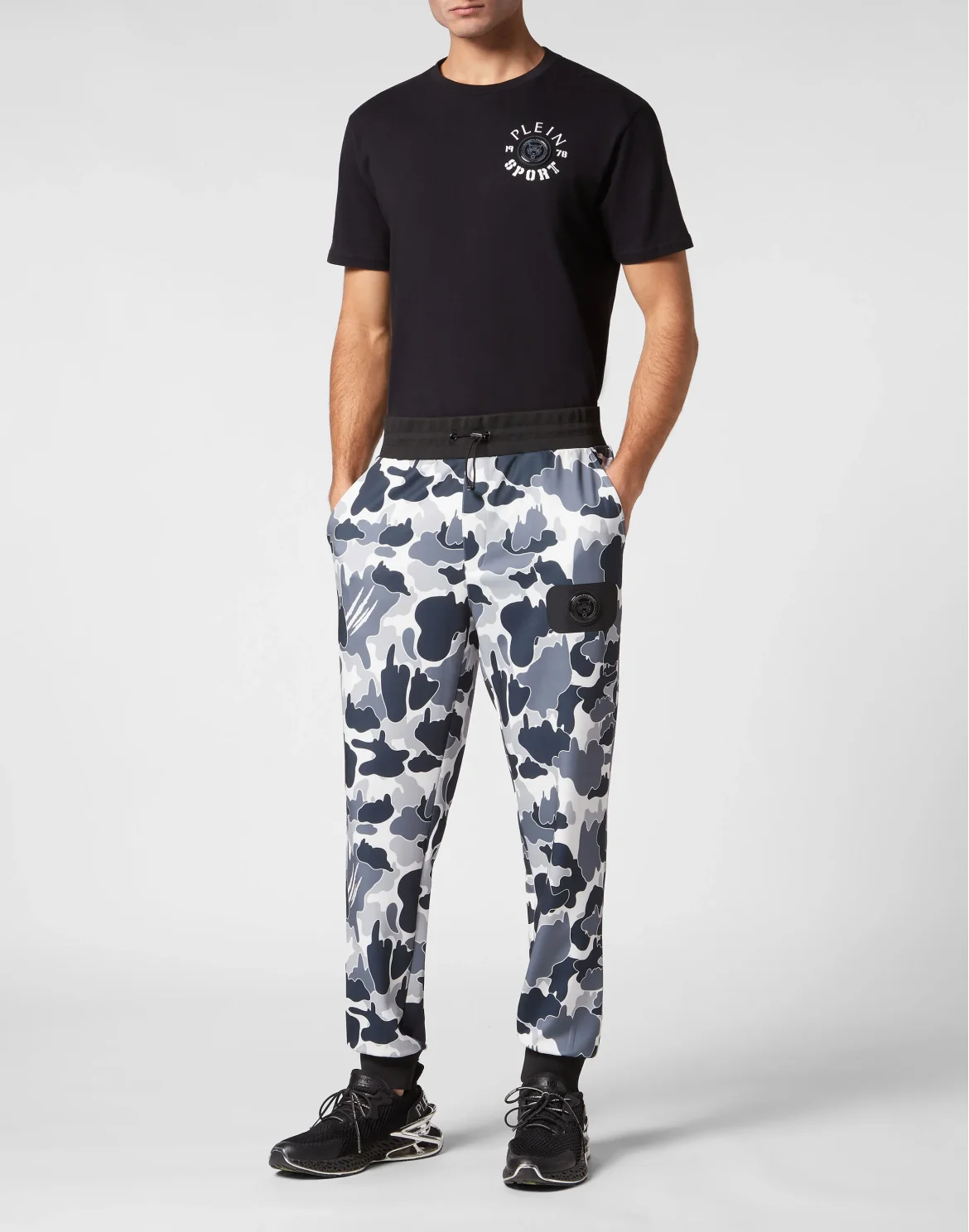 Jogging Trousers Camouflage, цвет: Черный