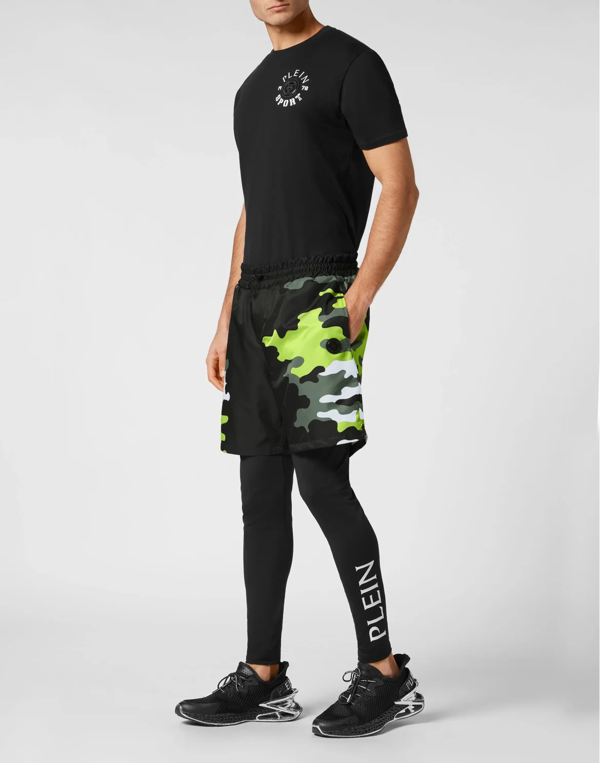 Running Pants Camouflage, цвет: Черный