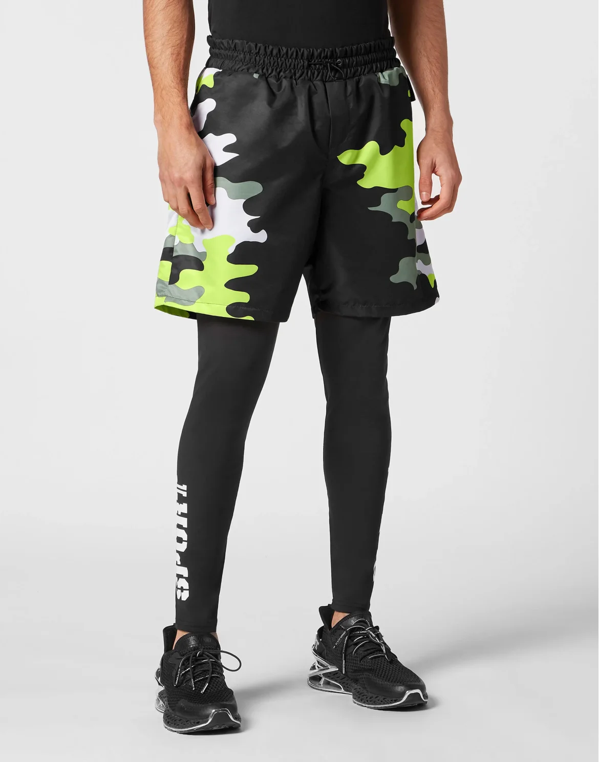 Running Pants Camouflage, цвет: Черный