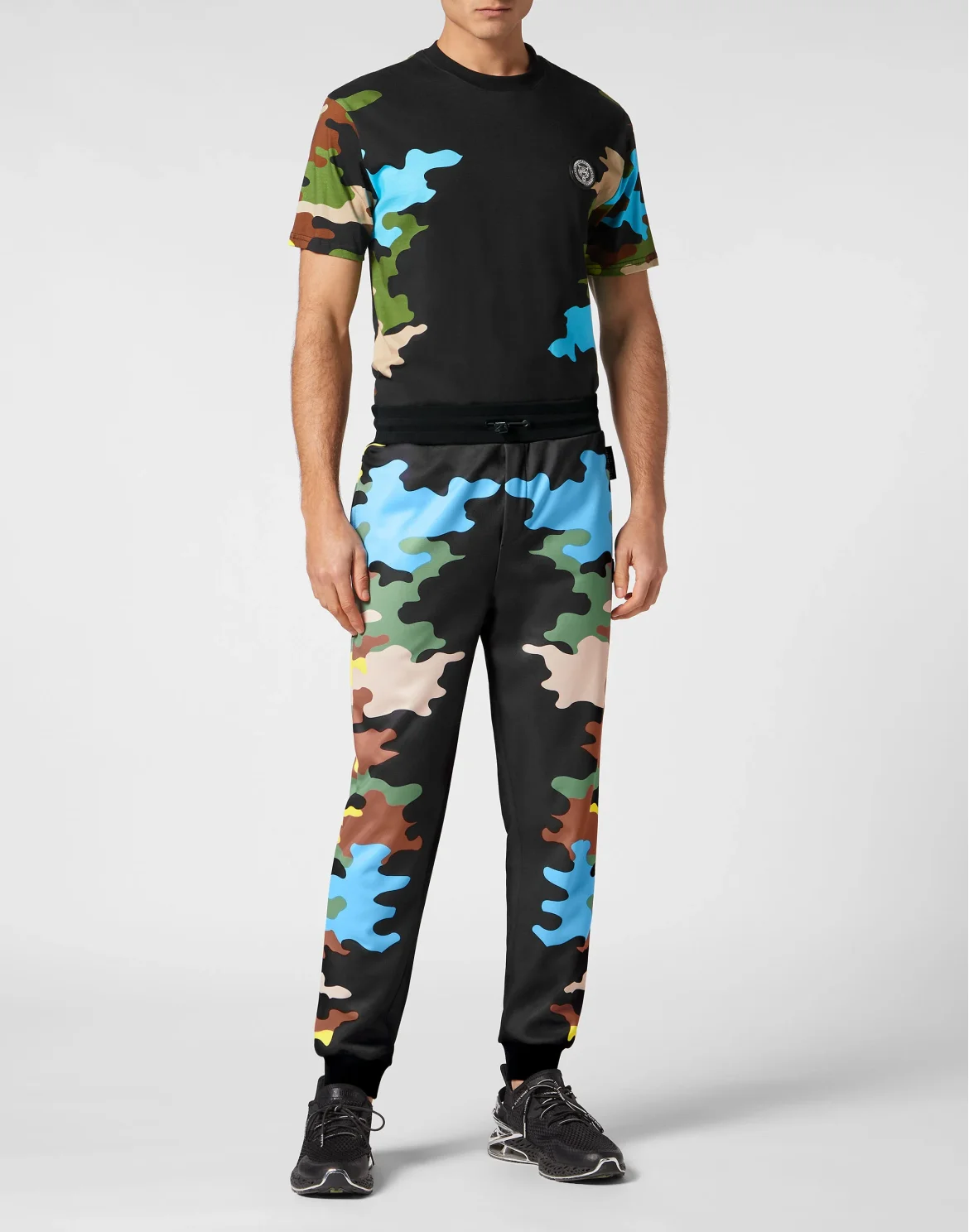 Jogging Trousers Camouflage, цвет: Черный