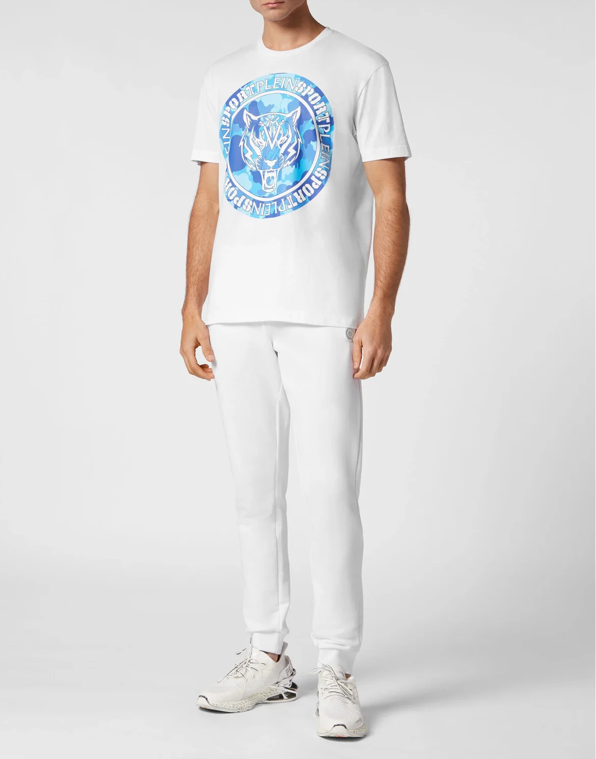 T-shirt Round Neck Carbon Tiger, цвет: Мультиколор