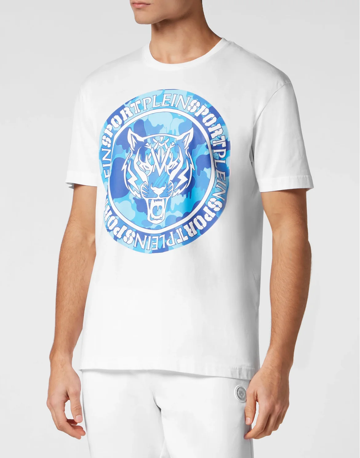 T-shirt Round Neck Carbon Tiger, цвет: Мультиколор