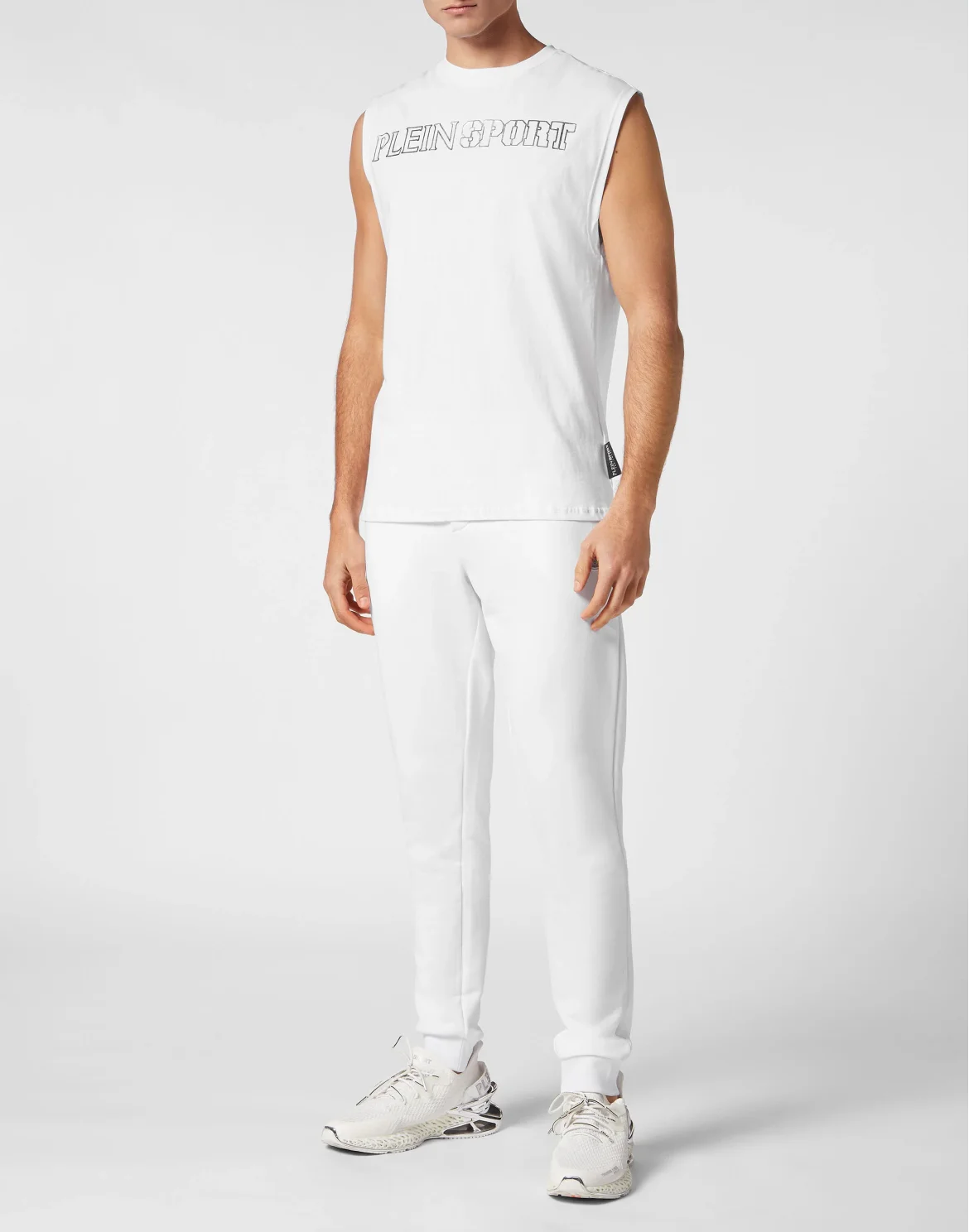 Sleeveless T-shirt Round Neck, цвет: Белый