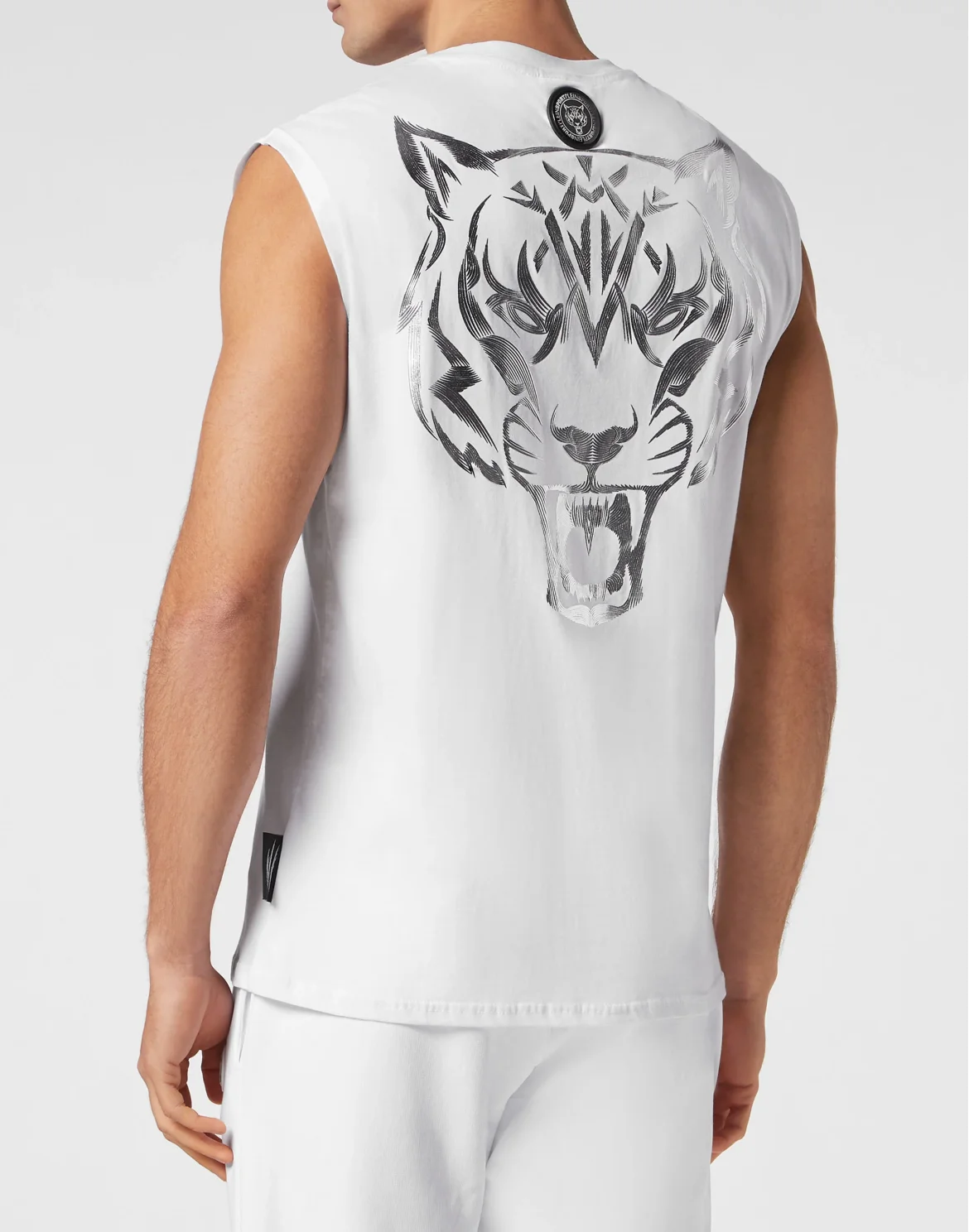 Sleeveless T-shirt Round Neck, цвет: Белый