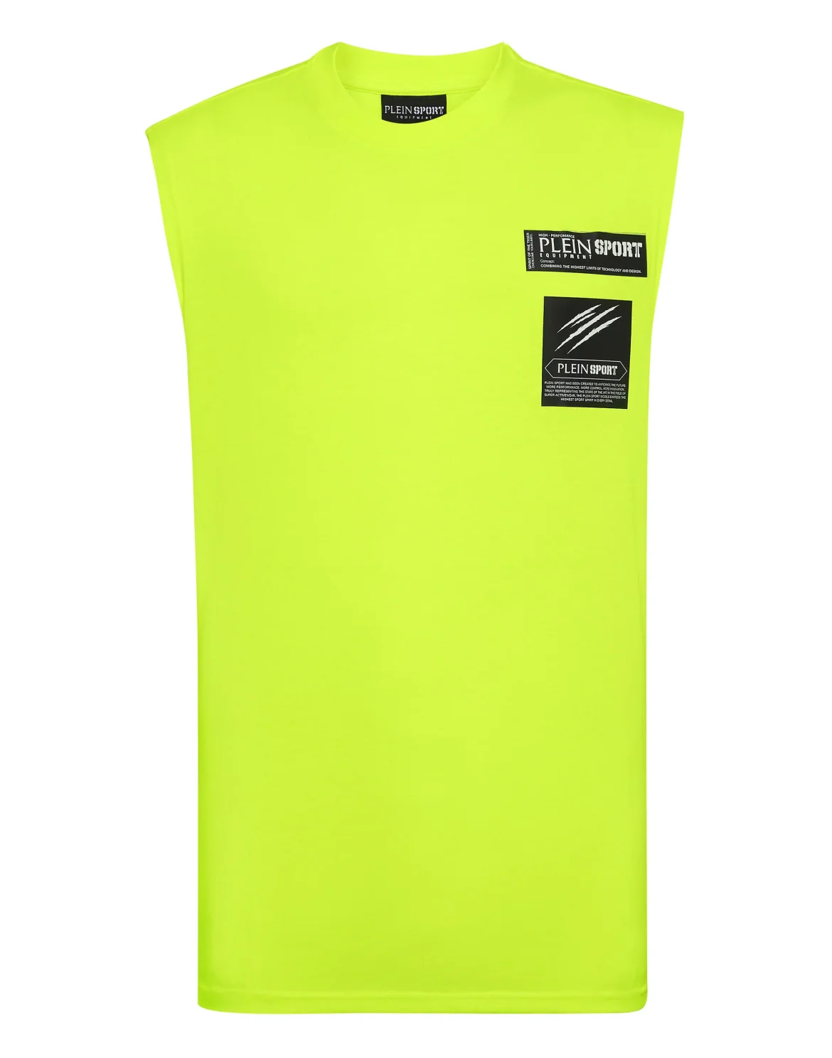 Sleeveless T-shirt Round Neck Scratch, цвет: Серый
