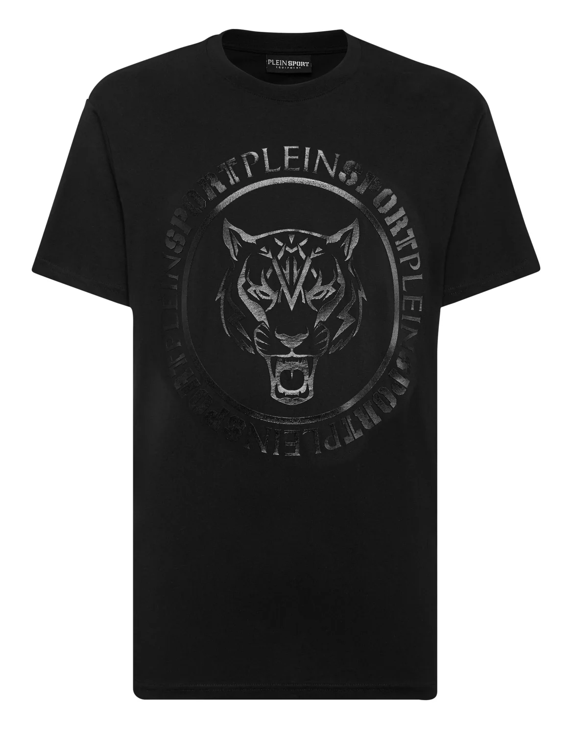 T-shirt Round Neck Carbon Tiger, цвет: Черный
