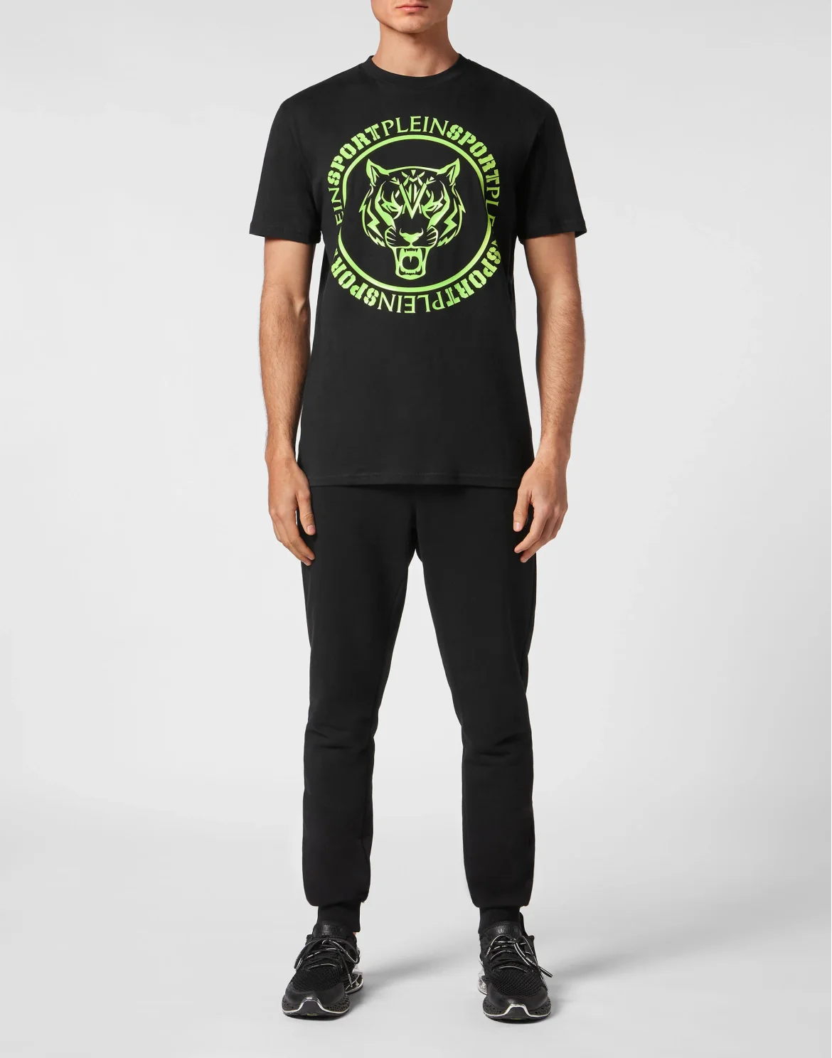 T-shirt Round Neck Carbon Tiger, цвет: Зеленый