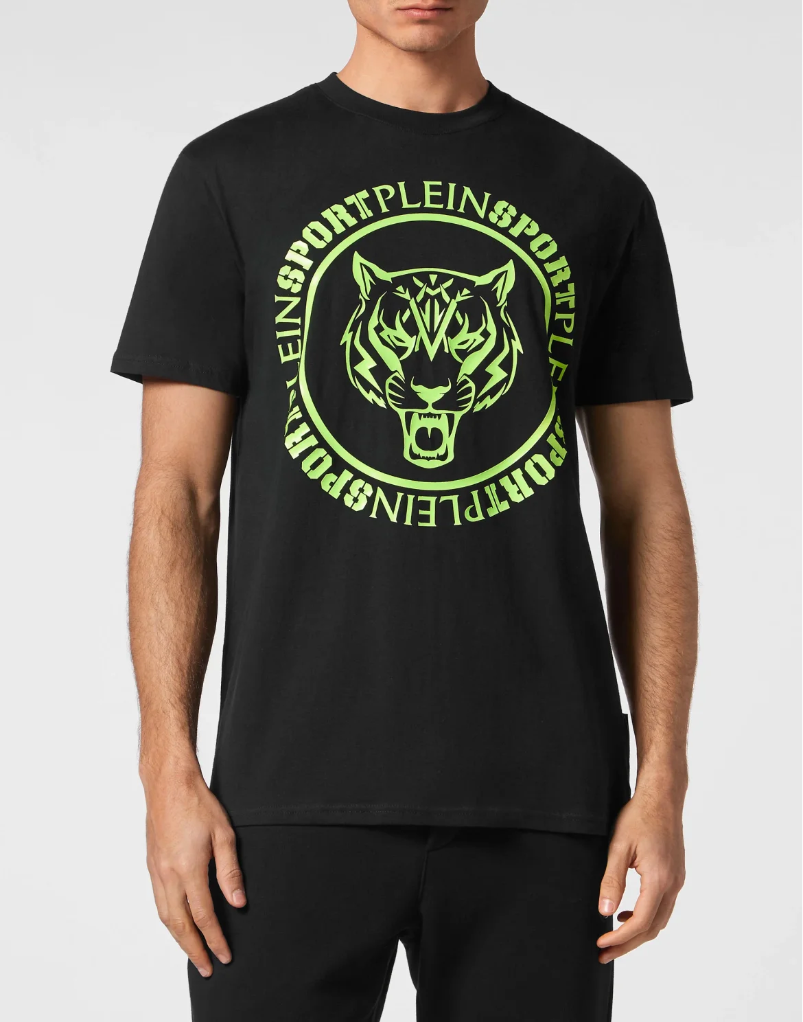 T-shirt Round Neck Carbon Tiger, цвет: Зеленый
