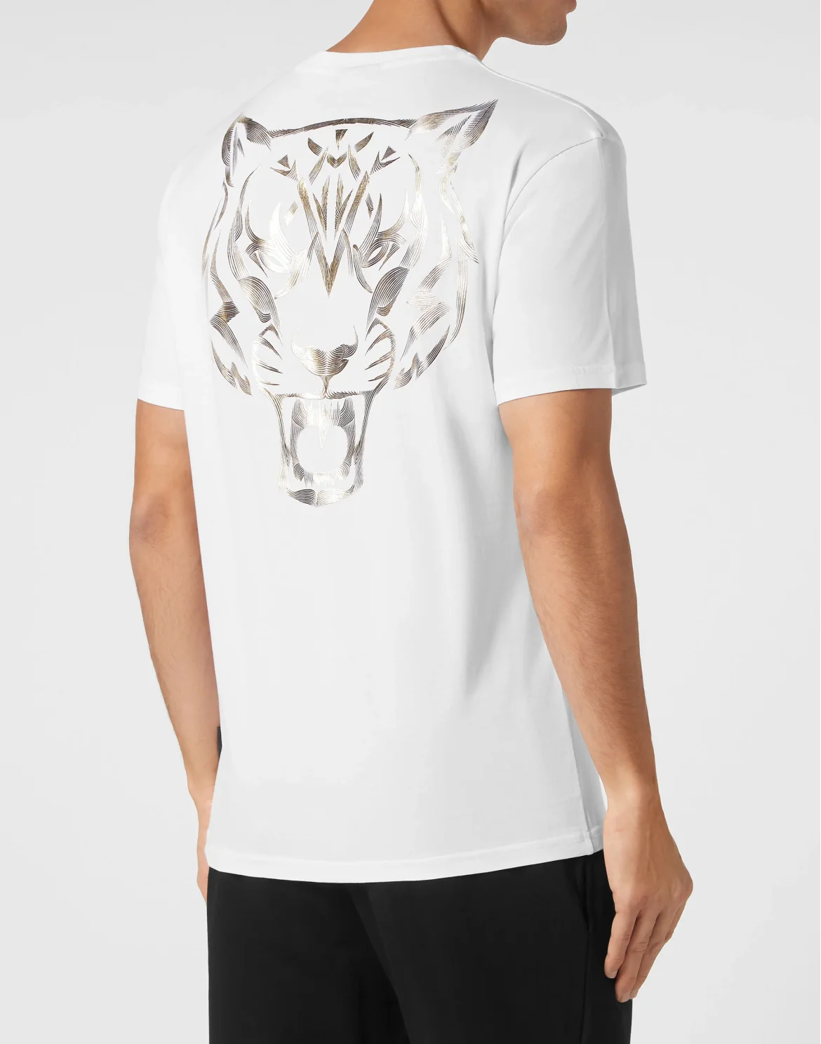 T-shirt Round Neck Tiger, цвет: Белый