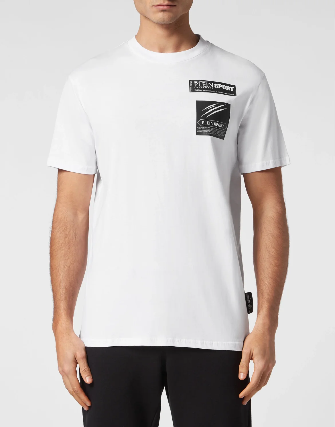 T-shirt Round Neck Scratch, цвет: Белый